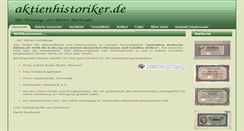 Desktop Screenshot of aktienhistoriker.de